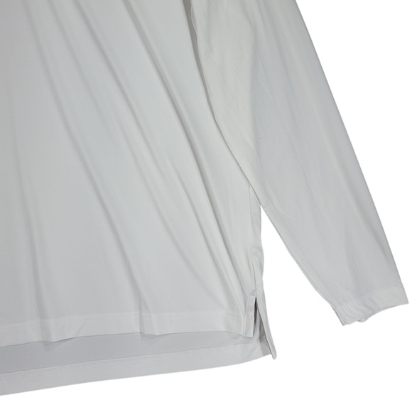 Johnnie-O Men L Long Sleeve Polo Shirt White 123rd US Open LACC 2023 Golf UPF 50 - Picture 11 of 16